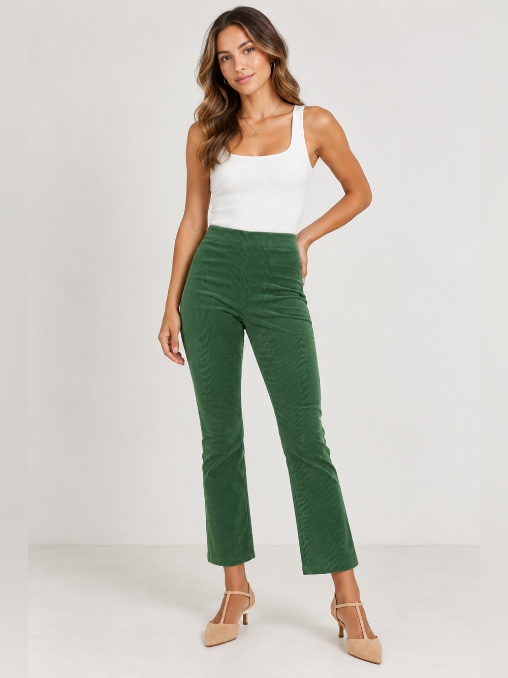 Green‎ Corduroy Ashford Pants